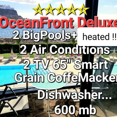Oceanfront Deluxe-45M,Heated Pools,2Aircondition, 2Tv-65",Dishwasher,600Mb,Lift,Amadores View ! Playa Del Cura  Eksteriør bilde