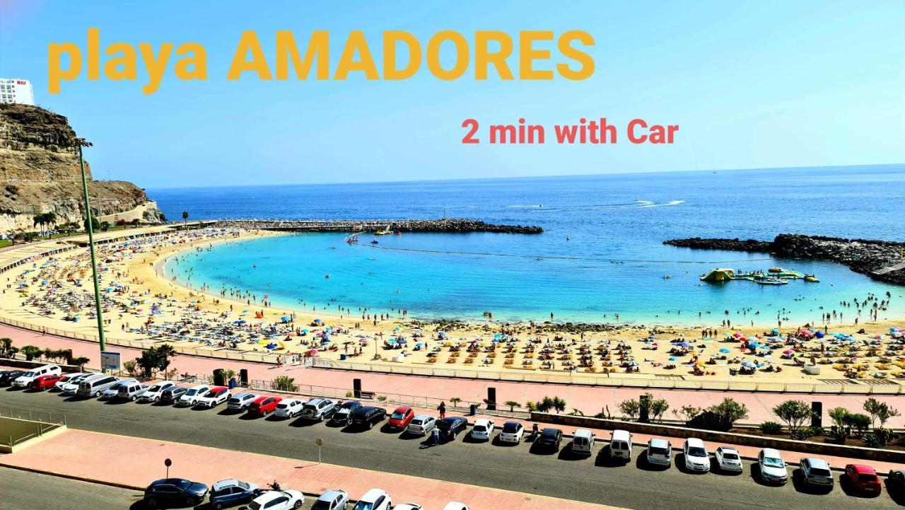 Oceanfront Deluxe-45M,Heated Pools,2Aircondition, 2Tv-65",Dishwasher,600Mb,Lift,Amadores View ! Playa Del Cura  Eksteriør bilde