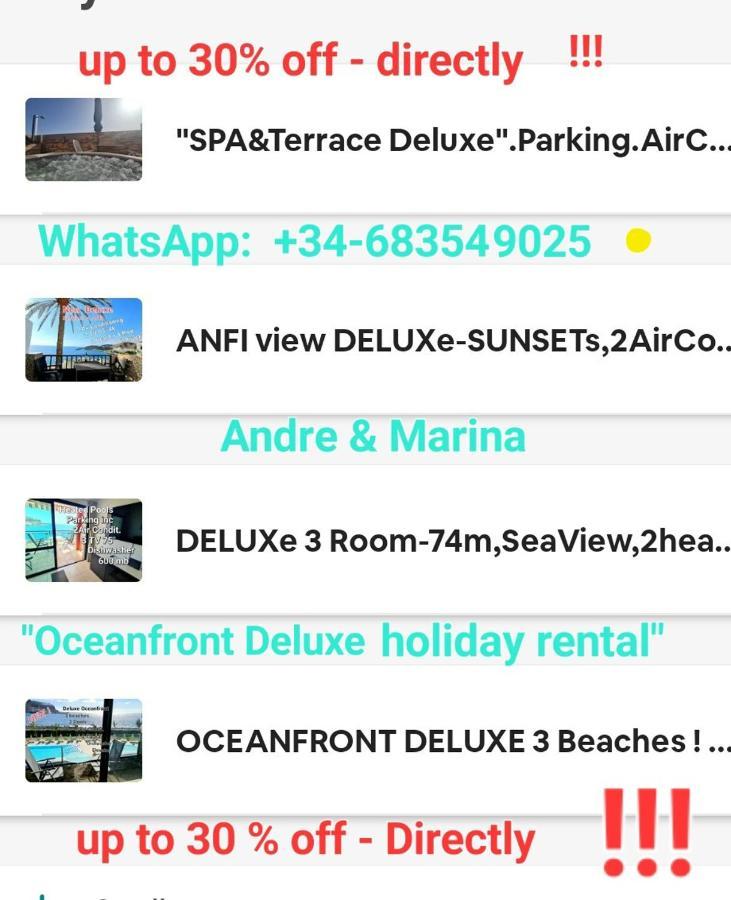 Oceanfront Deluxe-45M,Heated Pools,2Aircondition, 2Tv-65",Dishwasher,600Mb,Lift,Amadores View ! Playa Del Cura  Eksteriør bilde