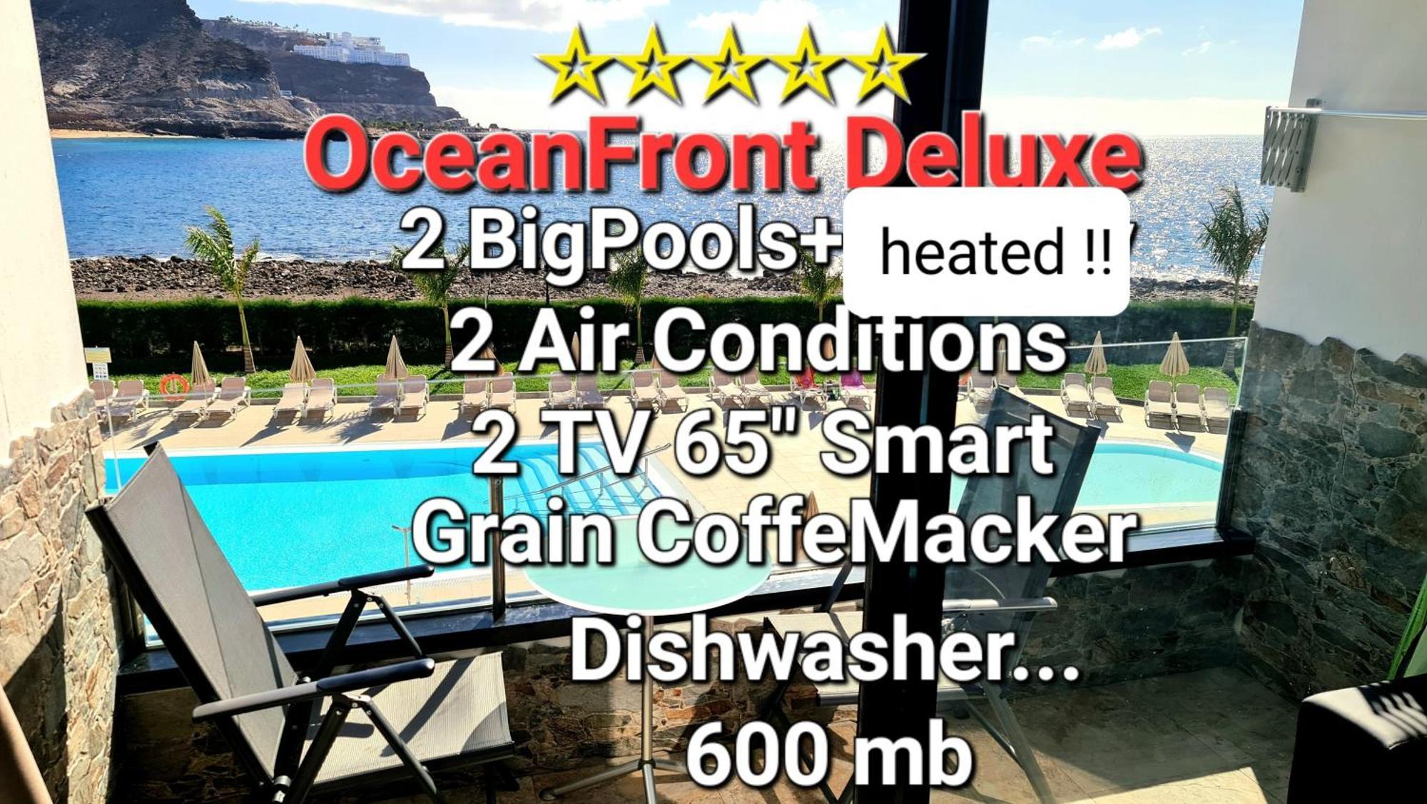 Oceanfront Deluxe-45M,Heated Pools,2Aircondition, 2Tv-65",Dishwasher,600Mb,Lift,Amadores View ! Playa Del Cura  Eksteriør bilde