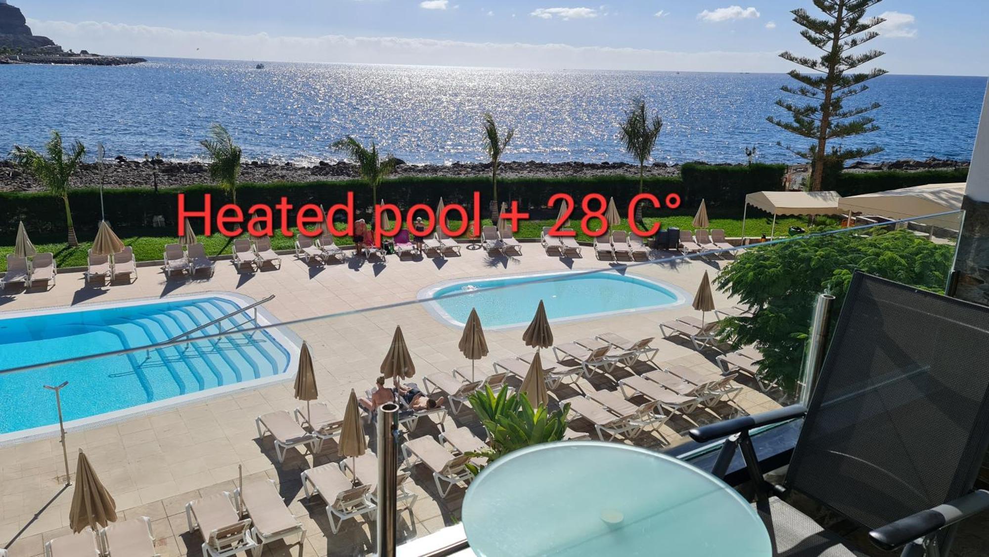 Oceanfront Deluxe-45M,Heated Pools,2Aircondition, 2Tv-65",Dishwasher,600Mb,Lift,Amadores View ! Playa Del Cura  Eksteriør bilde